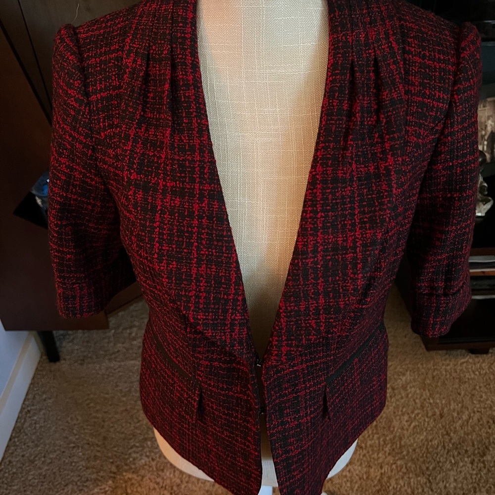 Very cute red crop jacket - still has tags